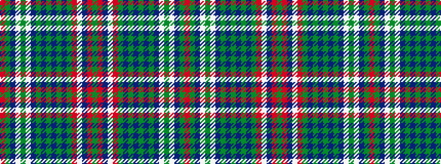idealised woven sample of pattern GRBWRGBGBGBGBWGWBGR