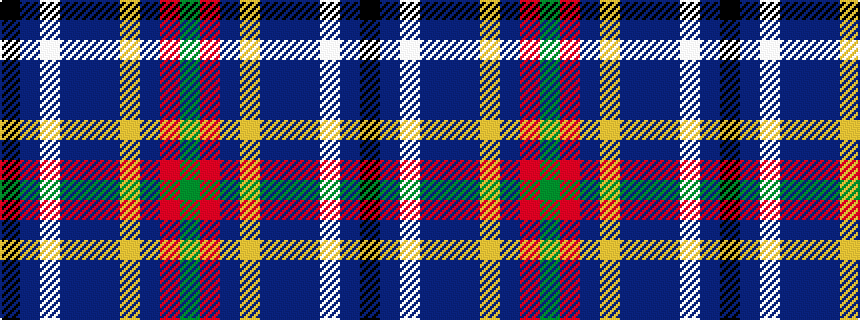 idealised woven sample of pattern GRBYBBBWBK