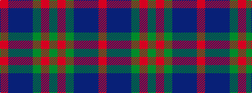 idealised woven sample of pattern GRGBBBR