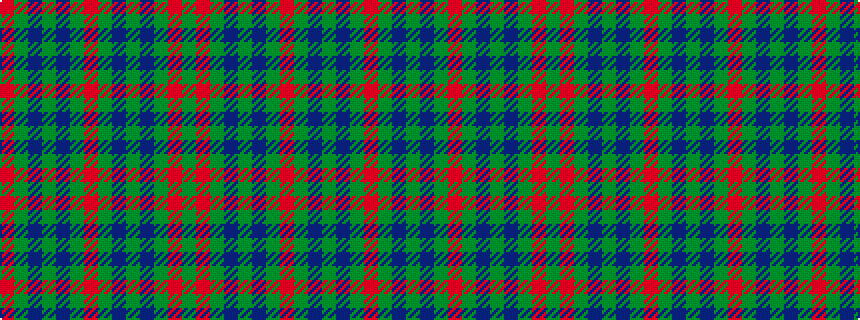 idealised woven sample of pattern GRGBGBGRGBGBGR