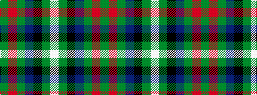 idealised woven sample of pattern GRGBKGW