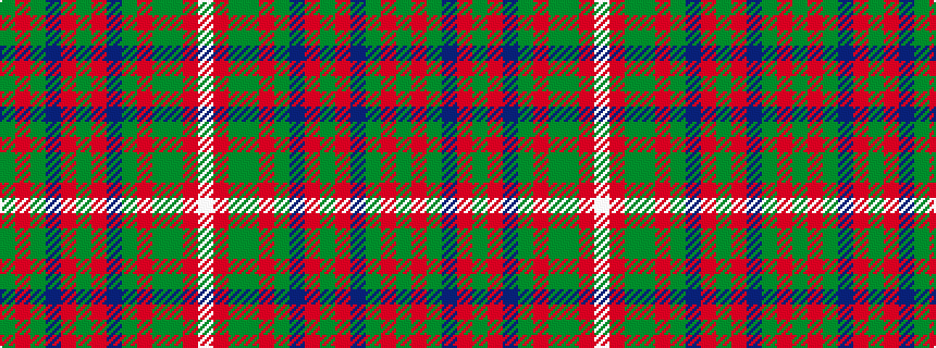 idealised woven sample of pattern GRGBRGRBGRGGRW