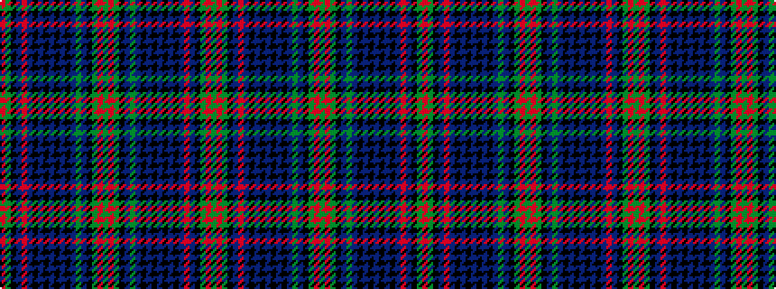 idealised woven sample of pattern GRGKBRBKBKBKBKBGBKGRGRGKBGBKBKBKBKBRBKGR