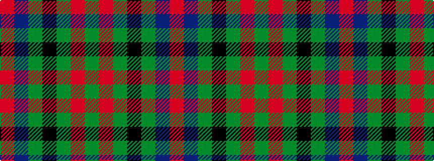 idealised woven sample of pattern GRGKGBR