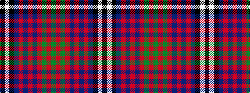 idealised woven sample of pattern GRGRBRBRBKWK