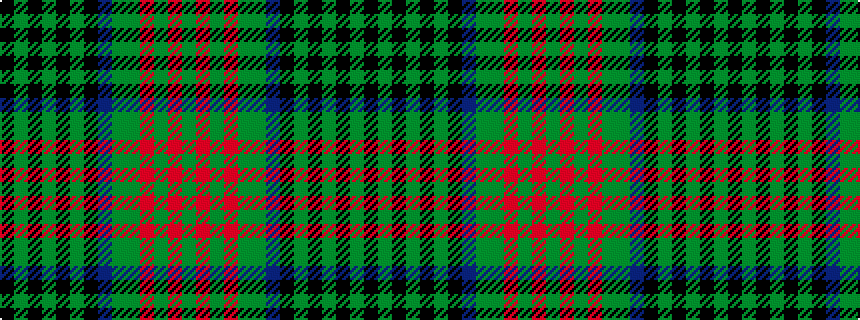 idealised woven sample of pattern GRGRGGBKGKGKGK