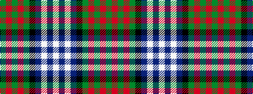 idealised woven sample of pattern GRGRGKBWBW