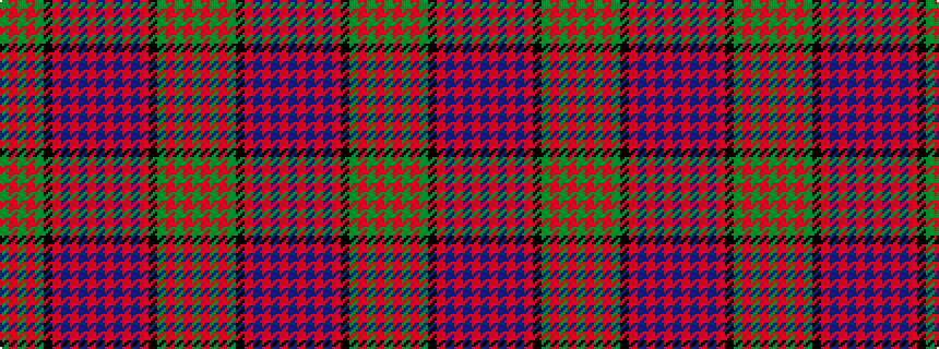 idealised woven sample of pattern GRGRGKRBRBRBRBRBRKGRGRG