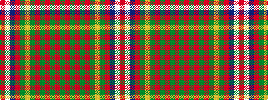 idealised woven sample of pattern GRGRGRGYGRBWR