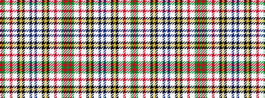 idealised woven sample of pattern GRGWWRWWKYKWWBWBWWKYKWWRWWGR