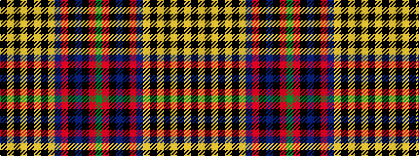 idealised woven sample of pattern GRKBKRBYKYKYKYK