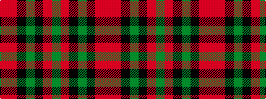 idealised woven sample of pattern GRKGKRR