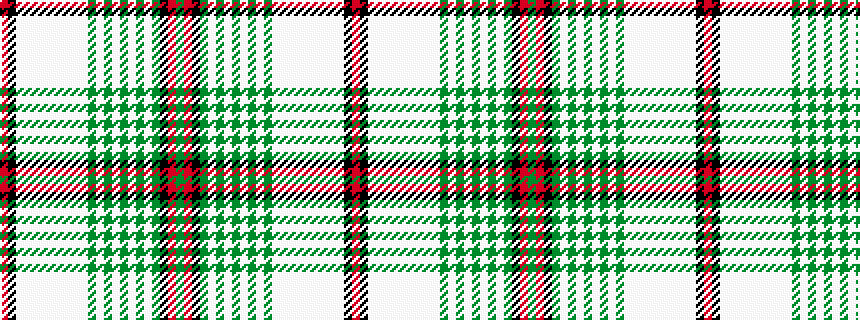 idealised woven sample of pattern GRKGWGWGWGWGWWWWWWWWWKR