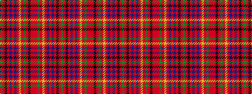 idealised woven sample of pattern GRKRBRBRYRGRKRRRGRYRBRBRKRG