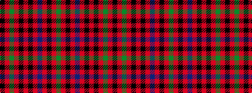 idealised woven sample of pattern GRKRBRKRKRGRK