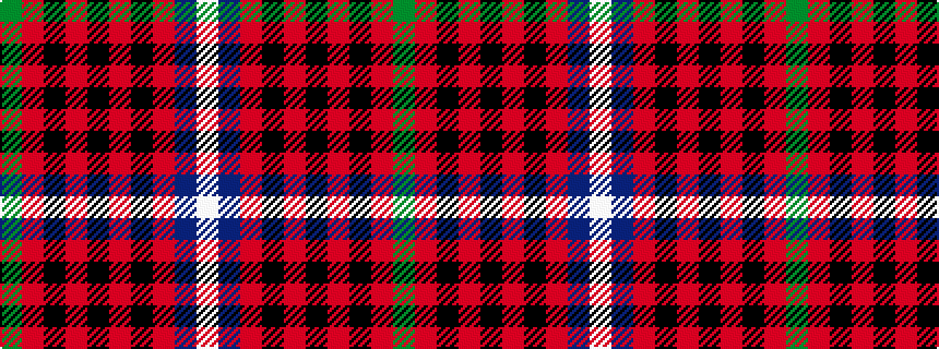 idealised woven sample of pattern GRKRKRKRBW