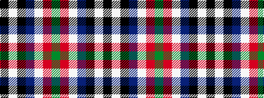idealised woven sample of pattern GRWBKWK