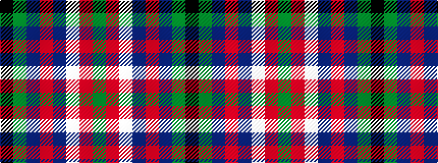 idealised woven sample of pattern GRWBRBGK