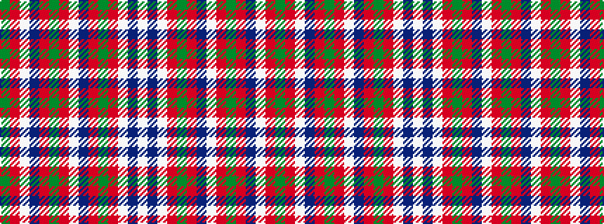 idealised woven sample of pattern GRWBRGRWBRGRWBW