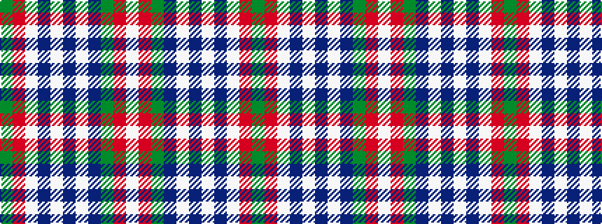 idealised woven sample of pattern GRWBWBWBGRW