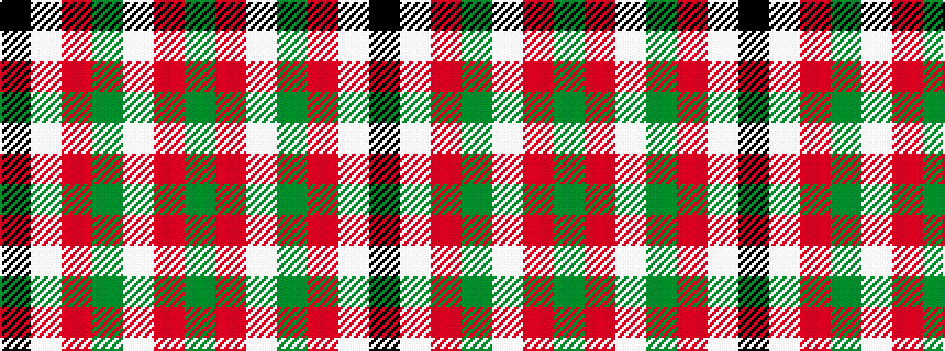 idealised woven sample of pattern GRWGRWK