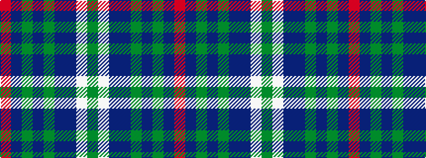 idealised woven sample of pattern GWBBGBGBR