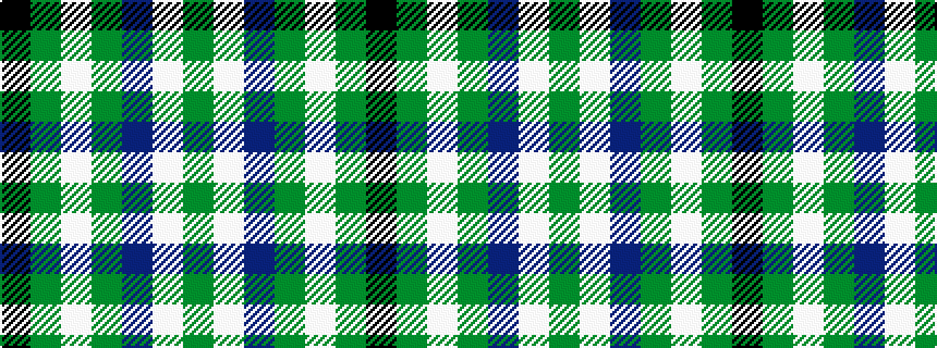 idealised woven sample of pattern GWBGWGK