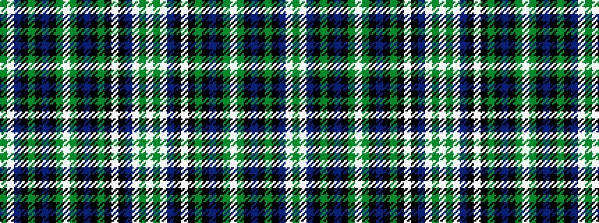 idealised woven sample of pattern GWBKGKBKGWGKBKGKWKBWGW
