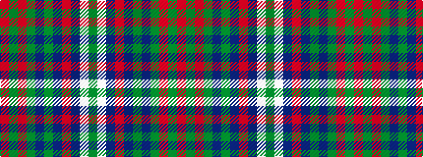 idealised woven sample of pattern GWBRBGBGRGR