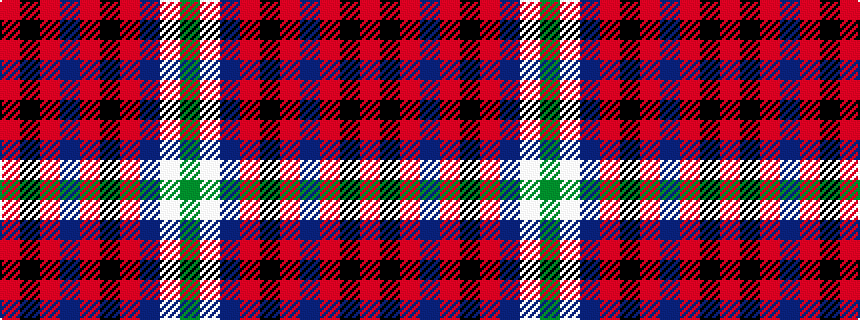 idealised woven sample of pattern GWBRKRBRKR