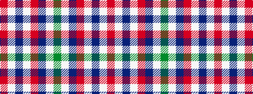 idealised woven sample of pattern GWBRWBWR