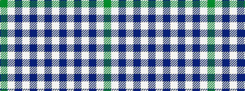 idealised woven sample of pattern GWBWBWBW