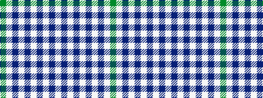 idealised woven sample of pattern GWBWBWBWBW