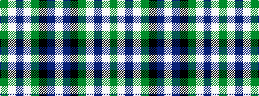idealised woven sample of pattern GWBWGKBW