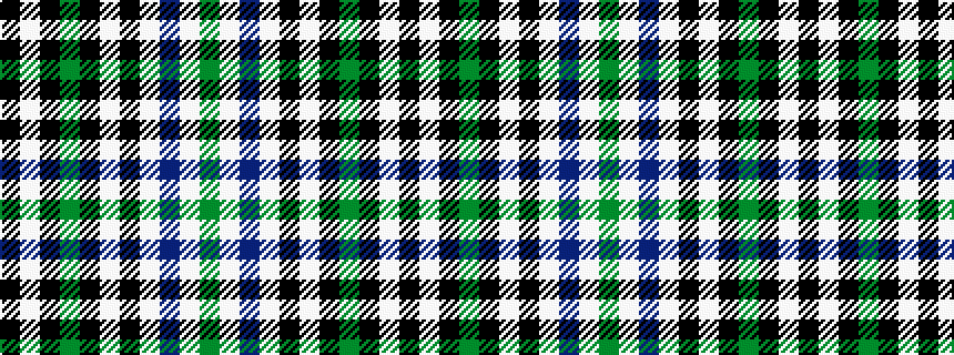 idealised woven sample of pattern GWBWKWKGKWK