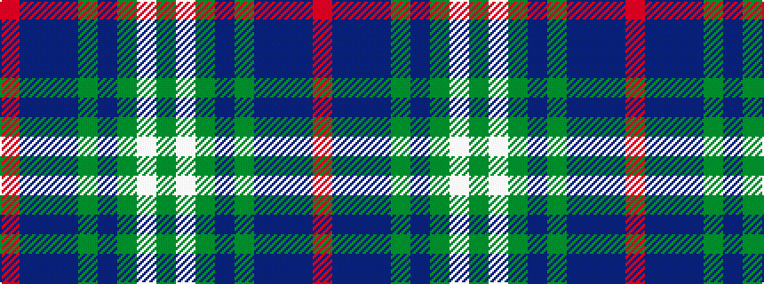 idealised woven sample of pattern GWGBGBBBR