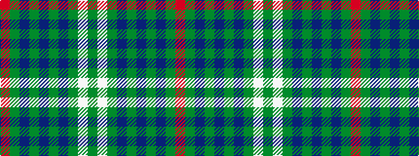 idealised woven sample of pattern GWGBGBGBGR