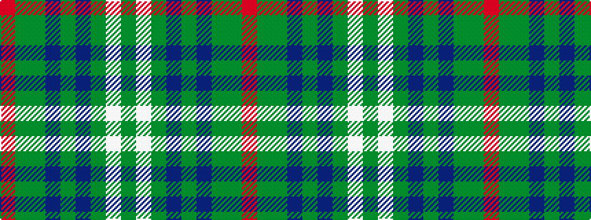 idealised woven sample of pattern GWGBGBGGR
