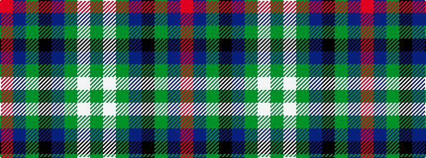idealised woven sample of pattern GWGBKGBR