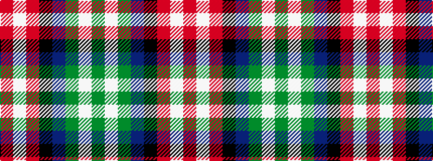 idealised woven sample of pattern GWGBKRWR