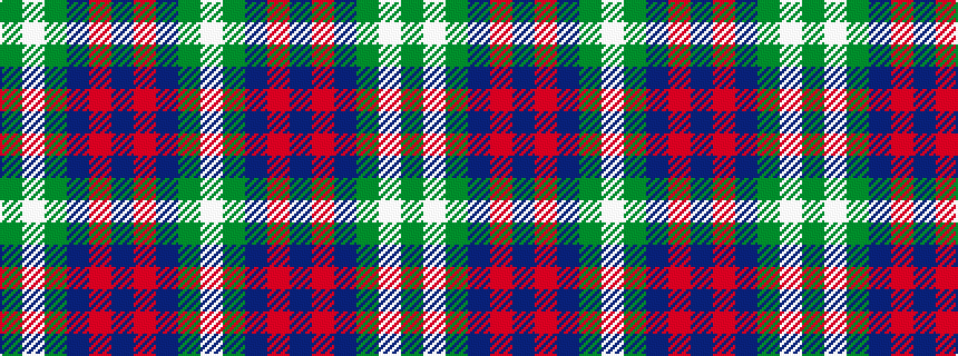 idealised woven sample of pattern GWGBRBRBGW