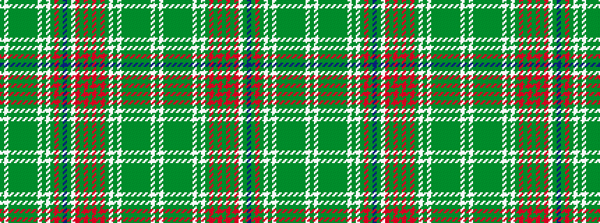 idealised woven sample of pattern GWGGGGGGGWGWGRGBGWRGRGRGRGWGWGGGGGGGWG