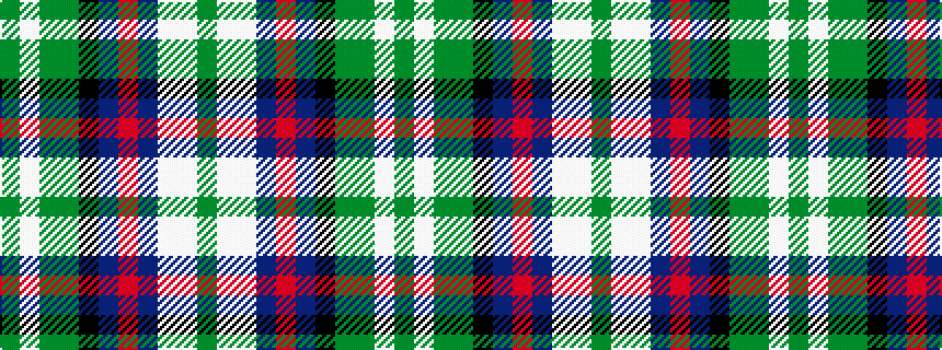 idealised woven sample of pattern GWGGKBRBWWG