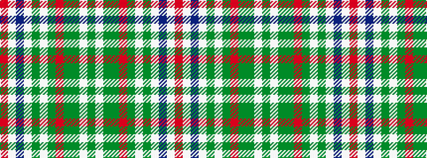 idealised woven sample of pattern GWGGRGWGWBWR