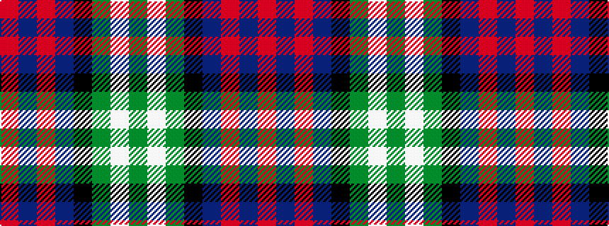 idealised woven sample of pattern GWGKBRBR