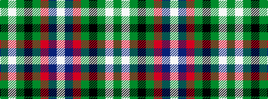 idealised woven sample of pattern GWGKGRBW