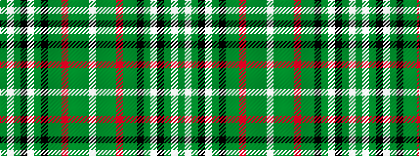 idealised woven sample of pattern GWGKWGKGGRGGGW