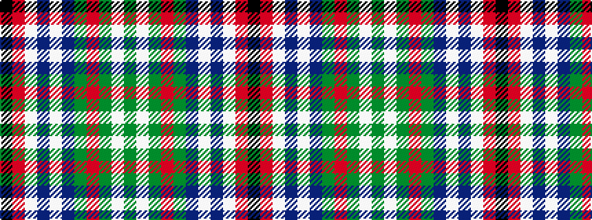 idealised woven sample of pattern GWGRGBWBWRK