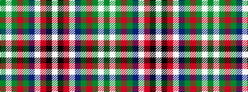 idealised woven sample of pattern GWGRGBWRKW