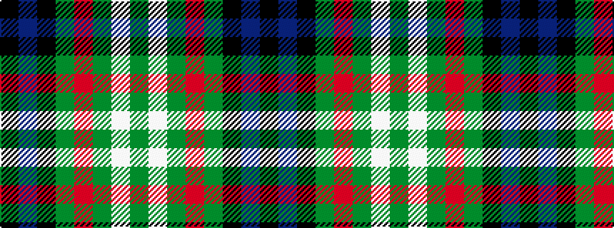 idealised woven sample of pattern GWGRGKBK